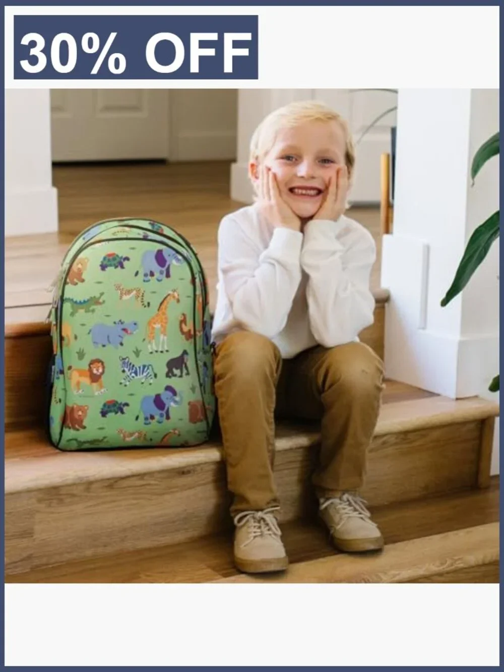 15-Inch Kids Backpack with Padded Straps & Water Bottle Pocket